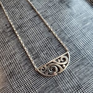 Brighton London Groove Silver Plated Necklace